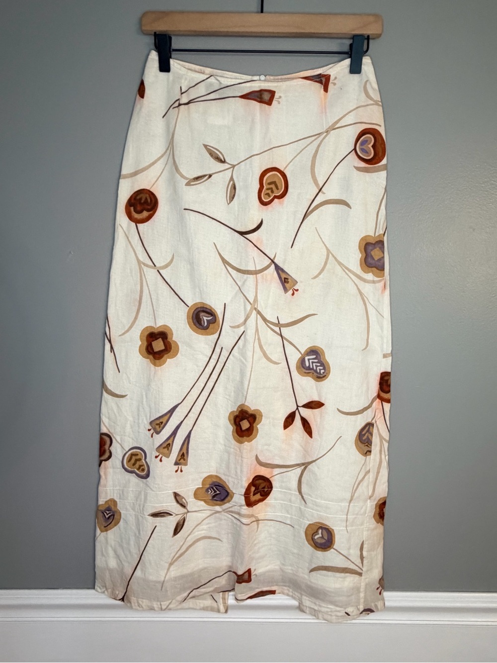 Patrizia Pepe Vintage Women’s Floral Midi Skirt, Size 42 (6)